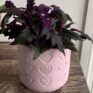Pink heart planter for 12cm pots