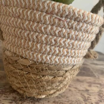 Basket planter for pots up to 12 cm with lined interior Plant Accessories 12cm planter