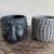 Buddha head planter for 8cm to 9cm pots in Black or Light Grey