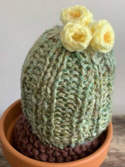 Knitted Cactus - 'Yellow and Chunky'