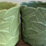 Leafy Planters in Light or Dark Green for pots up to 9cm