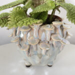 Pearlescent 'toadstool' Planter for up to 7.5cm pots