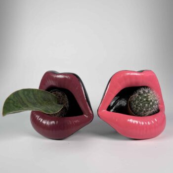 Lips Planters Handmade by Pam Handmade by Pam