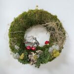 Handmade Preserved Moss Wreath Fly Agaric Mushroom Fairy Tale (for Jessica)