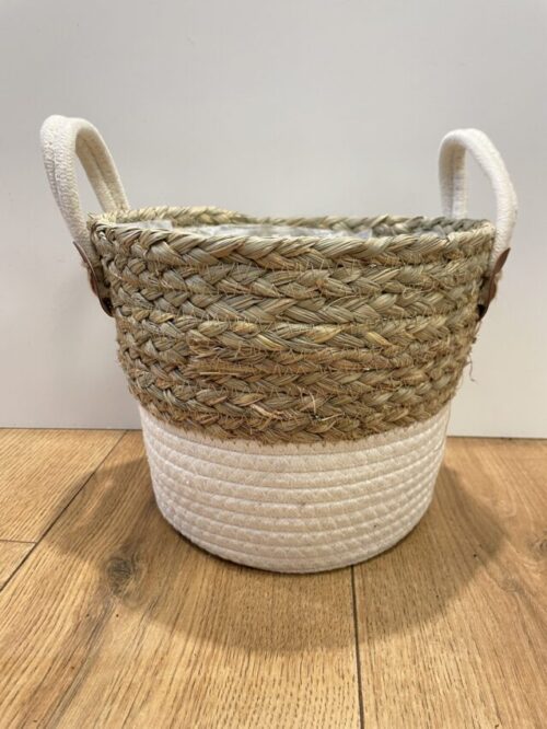 handmade seagrass basket planter for 12cm planters