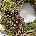 handmade moss rustic door & wall wreath farmhouse