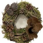 Handmade Moss Rustic Door & Wall Wreath SCOTTISH WOODLAND