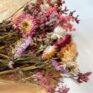 dried flowers rustic bouquet pink wildflowers