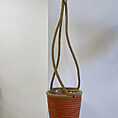 rustic seafoam medium hanging macrame basket for 15cm pot