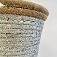 rustic seafoam medium hanging macrame basket for 15cm pot