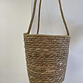 rustic seafoam medium hanging macrame basket for 15cm pot