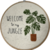 handmade embroidery by livia welcome to my jungle 7in