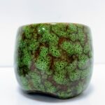 Green Ceramic Planter for 6cm pots