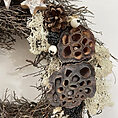 handmade moss rustic door & wall wreath moss & fern