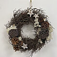handmade moss rustic door & wall wreath moss & fern