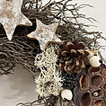 handmade moss rustic door & wall wreath moss & fern