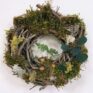 handmade moss rustic door & wall wreath moss & fern