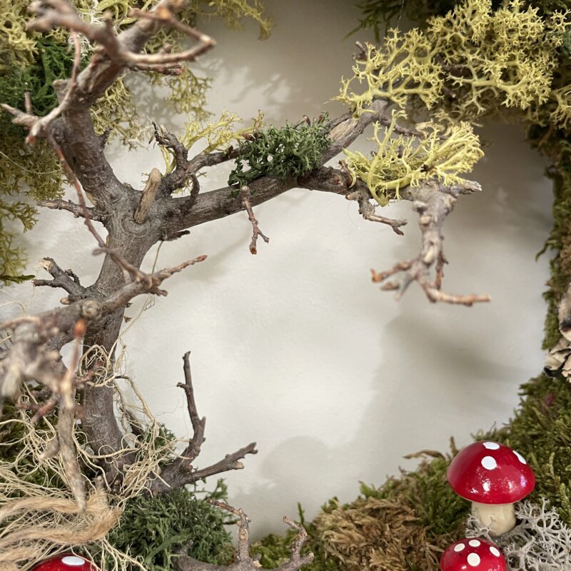 handmade moss rustic door & wall wreath moss & fern handmade moss rustic door & wall wreath moss & fern