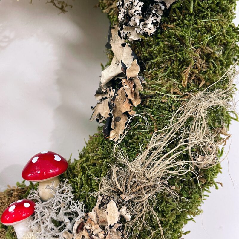 handmade moss rustic door & wall wreath moss & fern handmade moss rustic door & wall wreath moss & fern