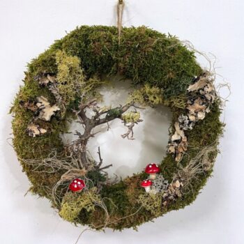 Natural Green Moss Wreath Preserved Christmas christmas 3