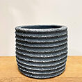 ridge rustic white concrete planter for 6cm pots