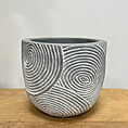 ridge rustic concrete planter for 6cm pots