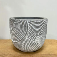 ridge rustic concrete planter for 6cm pots