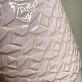 light pink rose geometric ceramic planter