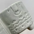 modern concrete planter with dots for 8cm pots (copy)