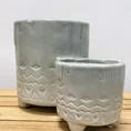 modern concrete planter with dots for 8cm pots (copy)