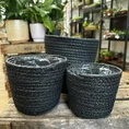 rustic seaweed natural emerald green basket for 17cm pots (copy)