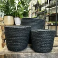 rustic seaweed natural emerald green basket for 17cm pots (copy)
