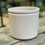 classic ceramic white planter 12cm