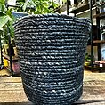 rustic natural seaweed basket bottle green large