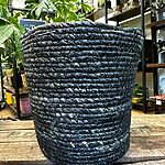 Rustic Natural Seaweed Basket Black LARGE