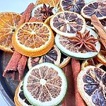 Natural Dried Fruit & Spice Mix – Festive Decor & Craft Supplies