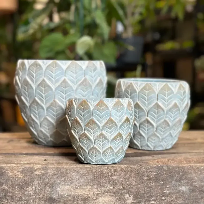 dragon scale concrete planter