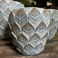 dragon scale concrete planter