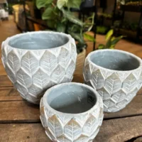 dragon scale concrete planter