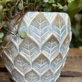 dragon scale concrete planter