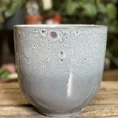 seafoam glazed ceramic planter