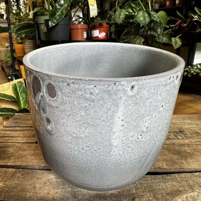 seafoam glazed ceramic planter seafoam glazed ceramic planter