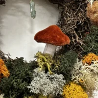 handmade rustic wreath mystic crystal forest