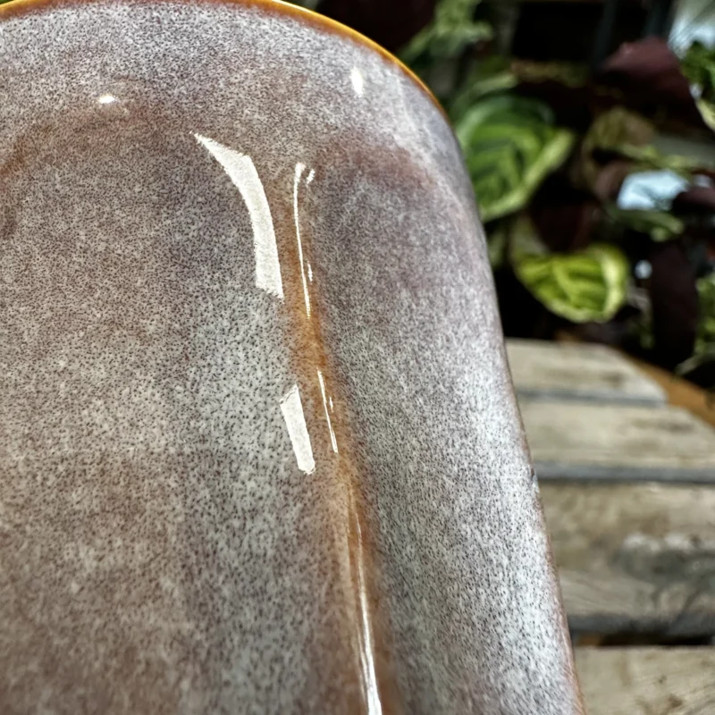 retro glazed blue pot with ears 11cm retro glazed blue pot with ears 11cm