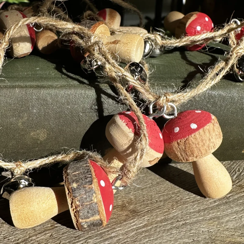 brown toadstool mushrooms 5pcs craft and art (copy)
