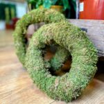 Natural Green Moss Wreath Preserved