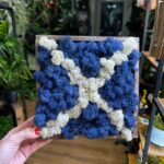 Handmade Preserved Moss Wall Art Scottish Flag Square