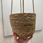 Rustic Woven Hanging Basket Planter for 16cm pots