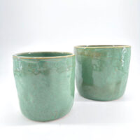Rustic Green Glazed Rustic Planter