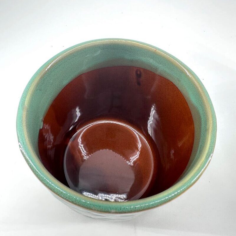 Rustic Green Glazed Rustic Planter Rustic Green Glazed Rustic Planter